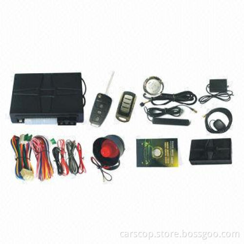 Remote start car engine auto security with push start button, GPS tracker and GSM alarm